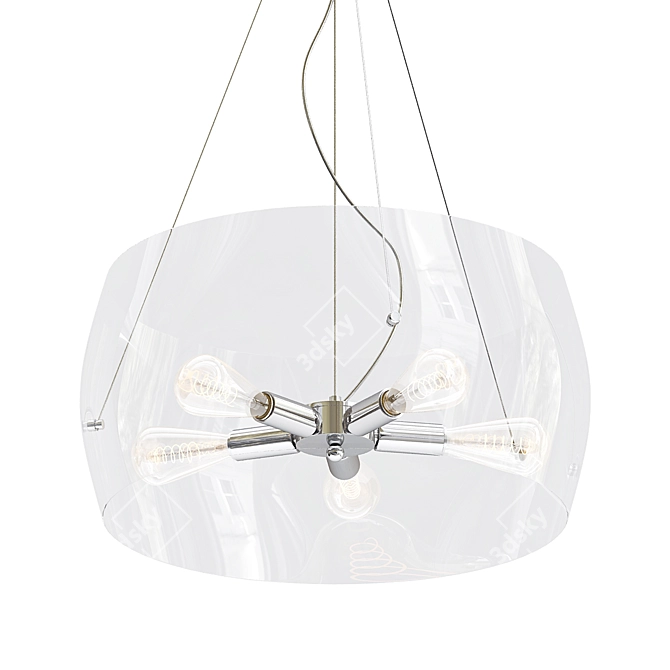 Sophisticated Hanging Chandelier by Arte Lamp 3D model image 1