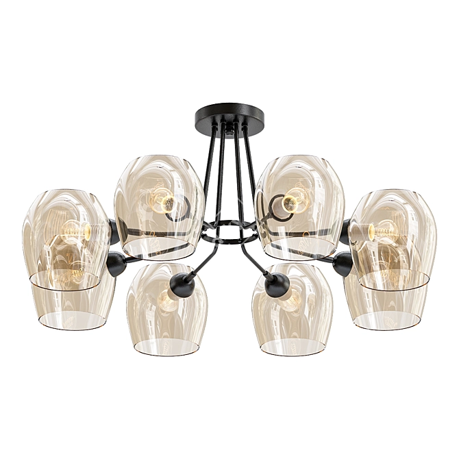 Lussole LSP-8185 Ceiling Chandelier 3D model image 1