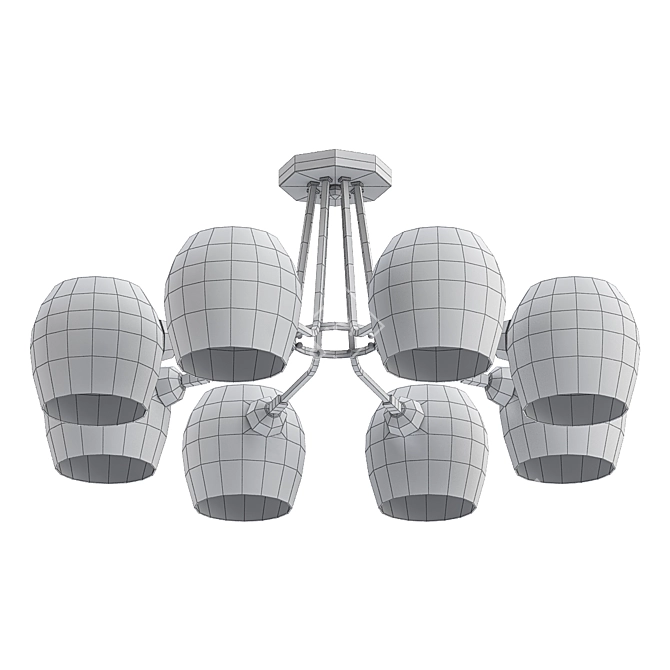 Lussole LSP-8185 Ceiling Chandelier 3D model image 2