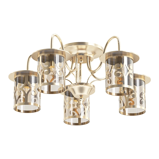 Sleek Lumion Sekvana Chandelier 3D model image 1