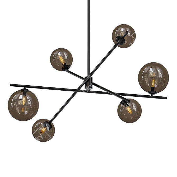 Dazzling Dainolite Chandelier 3D model image 1