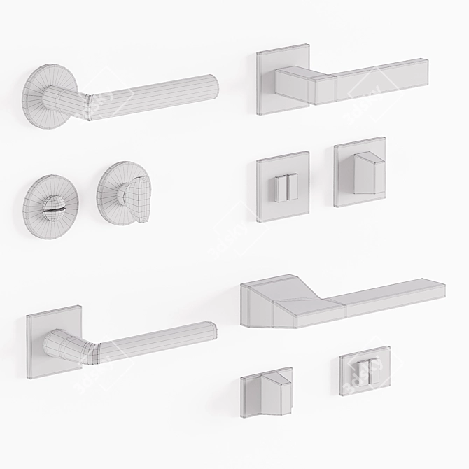 Tupai Door Handles: Modern Selection 3D model image 5