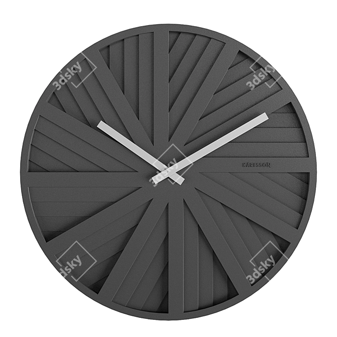 Slide into Style with Karlsson Wall Clock 3D model image 2