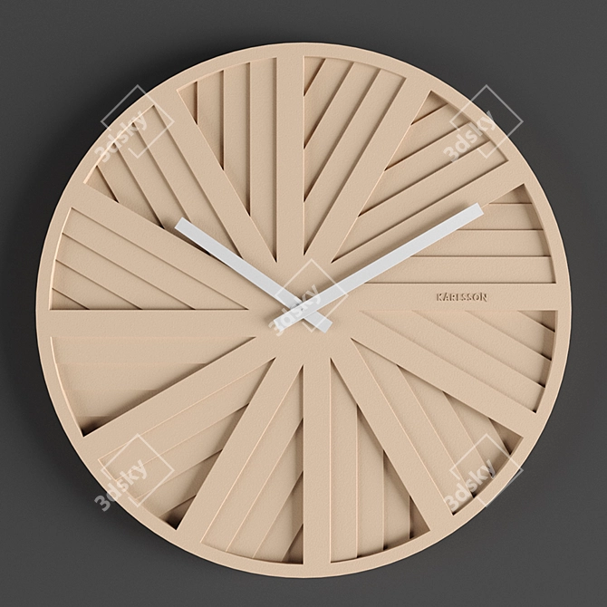 Slide into Style with Karlsson Wall Clock 3D model image 3