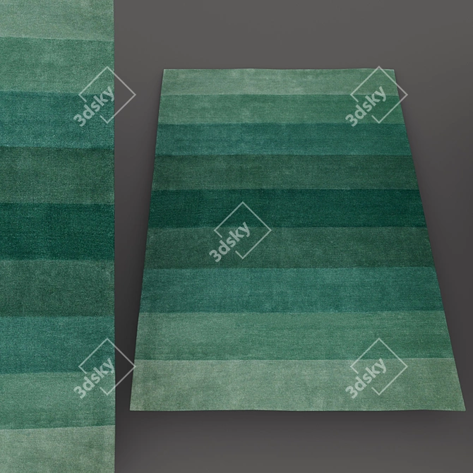 Stylish Non-Slip IKEA Rugs 3D model image 4