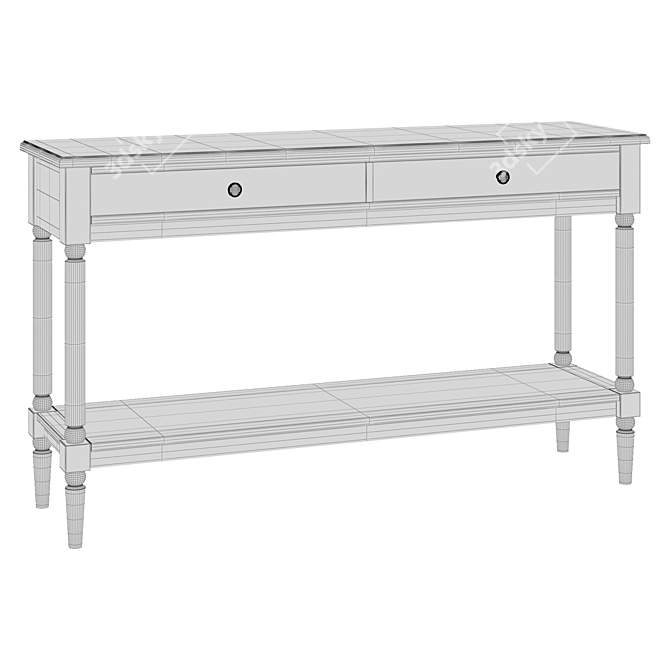 OGOGO Blues Console Table: Timeless Elegance 3D model image 4