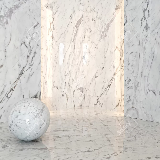 Elegant Gray Marble for Interiors 3D model image 2