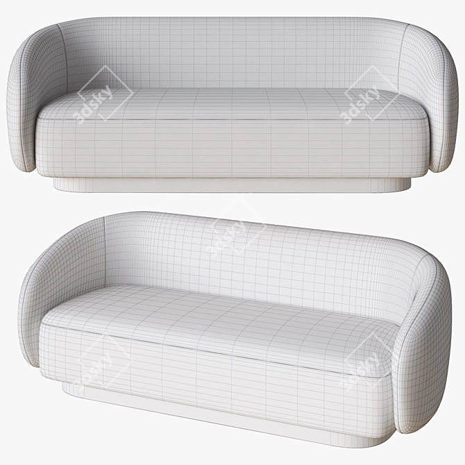 Elegant Brice Eichholtz Sofa 3D model image 3