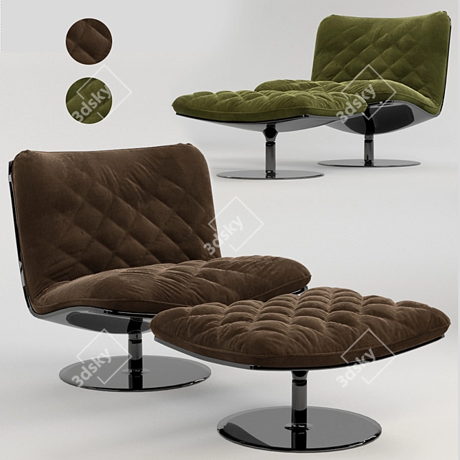 Elegant Marilyn Chair: Perfect Combination of Style and Comfort 3D model image 1