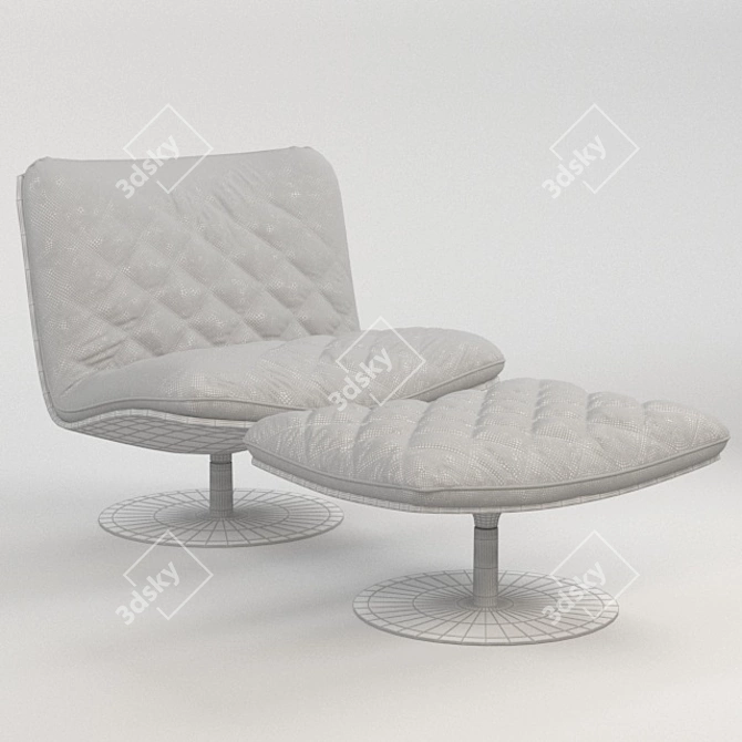 Elegant Marilyn Chair: Perfect Combination of Style and Comfort 3D model image 3