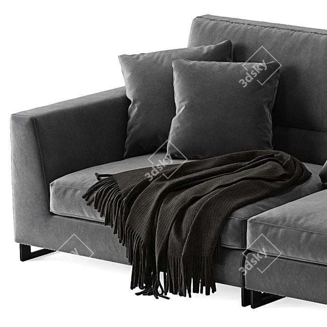 Modern Frigerio Salotti Davis Free Sofa 3D model image 6