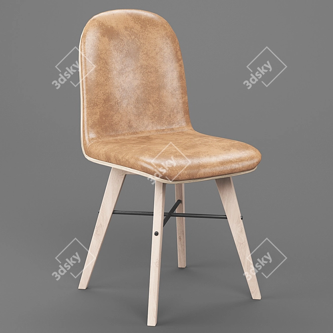 Napoli Modern Dining Chair 3D model image 1