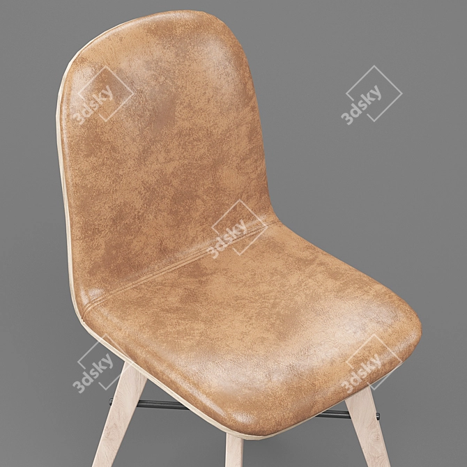 Napoli Modern Dining Chair 3D model image 3