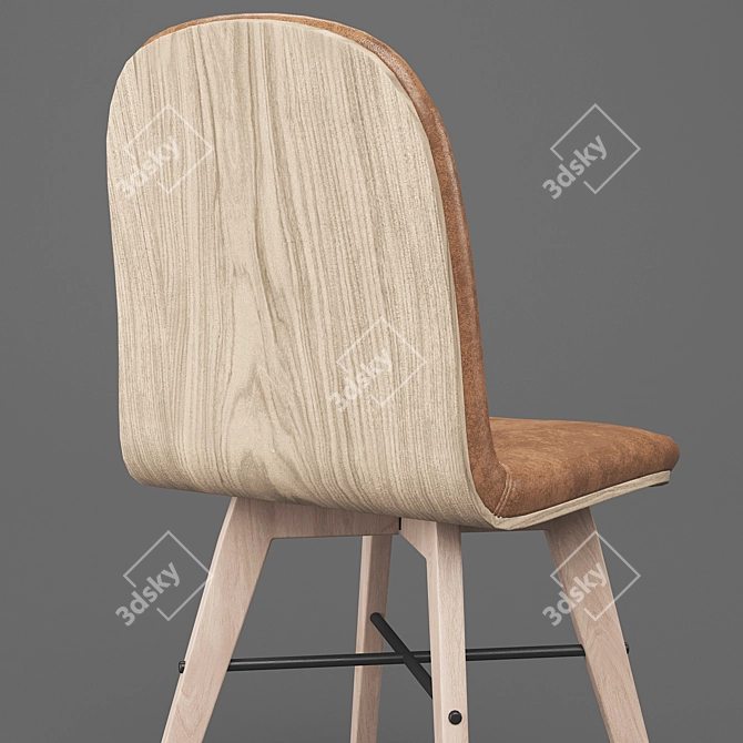 Napoli Modern Dining Chair 3D model image 4