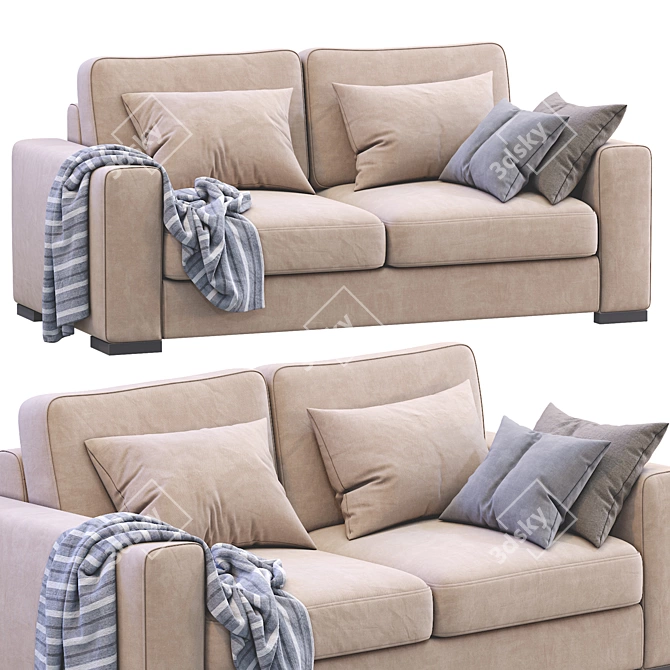Modern Orion Sofa: Sleek Design, Versatile Comfort 3D model image 1