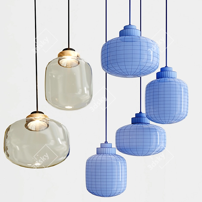 Elegant LEGIER Hanging Lamps 3D model image 6