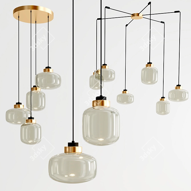 Elegant LEGIER Hanging Lamps 3D model image 7