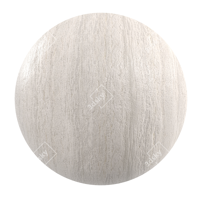 Cream Concrete: PBR Material HD Texture 3D model image 1