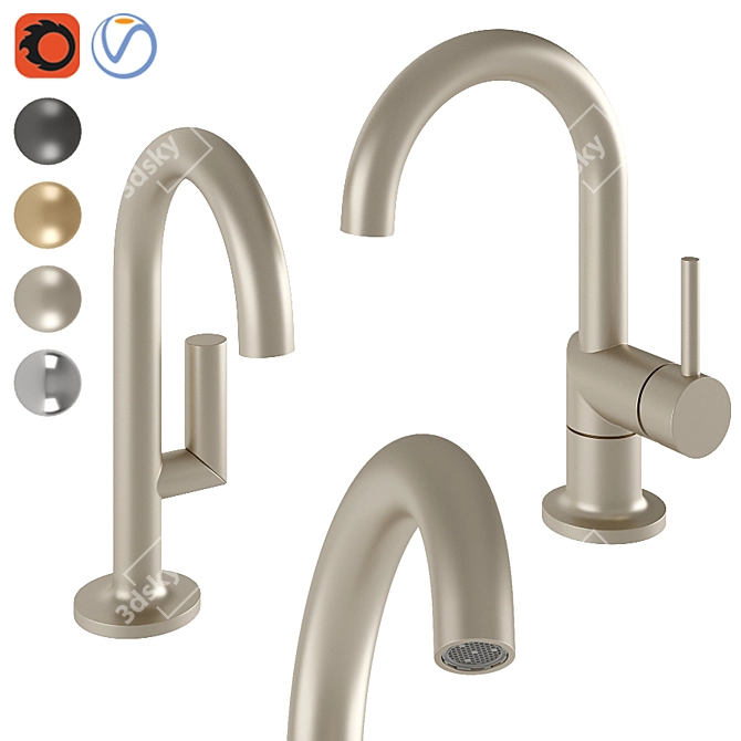 Brizo Odin Faucet: Elegant and Modern 3D model image 5