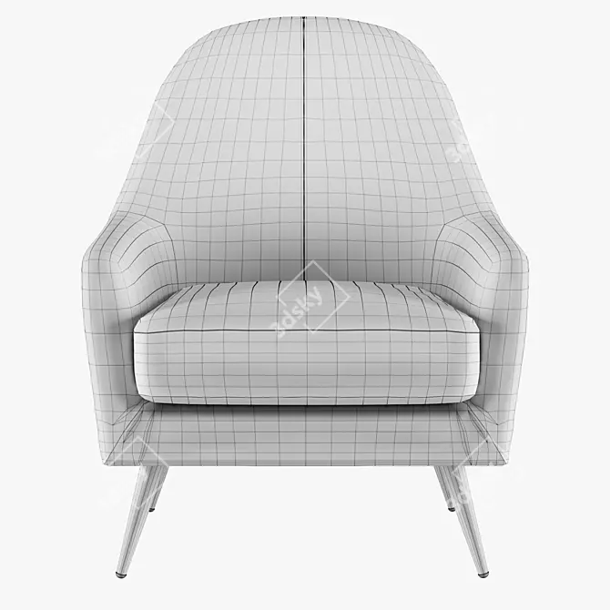 Sandy iModern Armchair: Stylish Comfort 3D model image 1