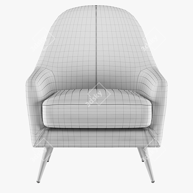 Sandy iModern Armchair: Stylish Comfort 3D model image 8