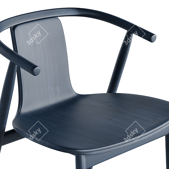 Sleek Bac Chair: Functionality & Aesthetics 3D model image 3