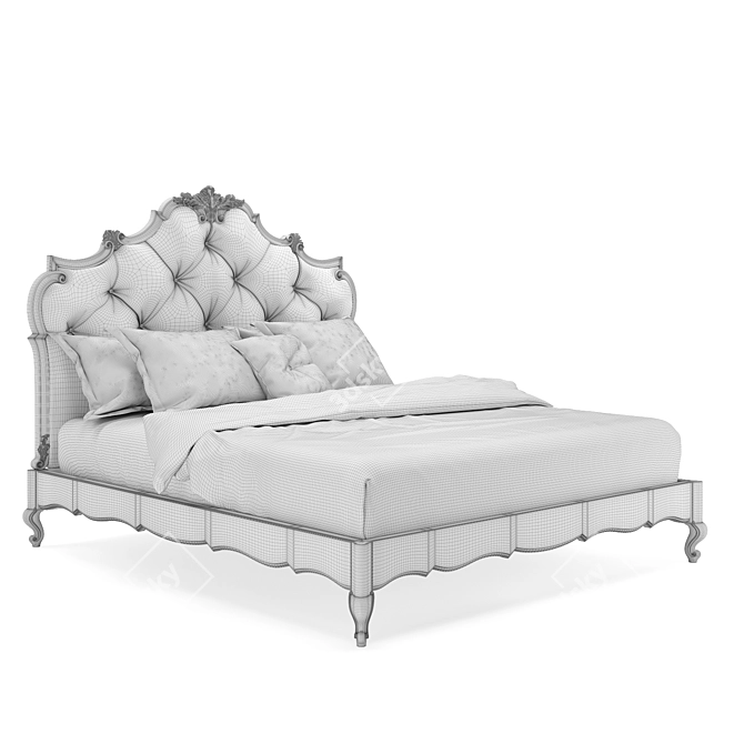 Handcrafted Lorenzo Bed by Romano Home 3D model image 3