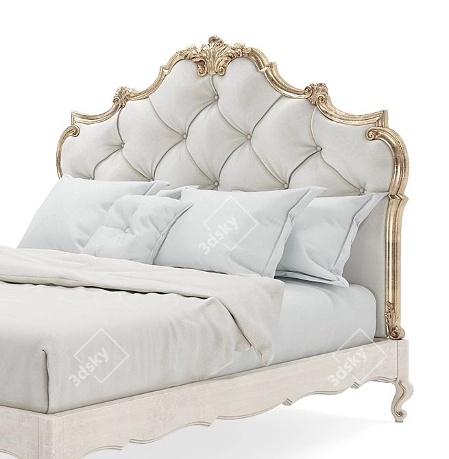 Handcrafted Lorenzo Bed by Romano Home 3D model image 4