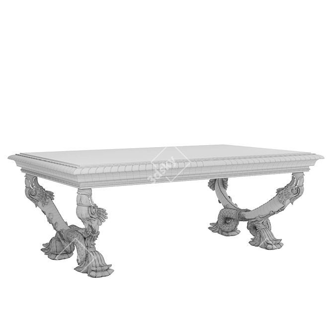 Handcrafted Ophelia Coffee Table 3D model image 4