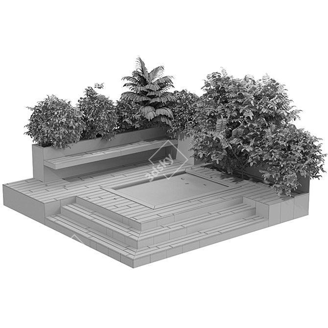 Ultimate Outdoor Oasis: Backyard & Pool Furniture 3D model image 4