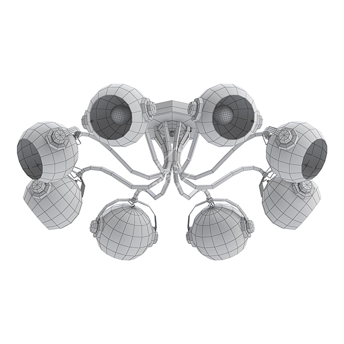 Elegant Maytoni Joel Chandelier 3D model image 2