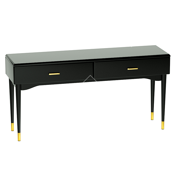 Modern Console with 2 Drawers, NOVANI 3D model image 1