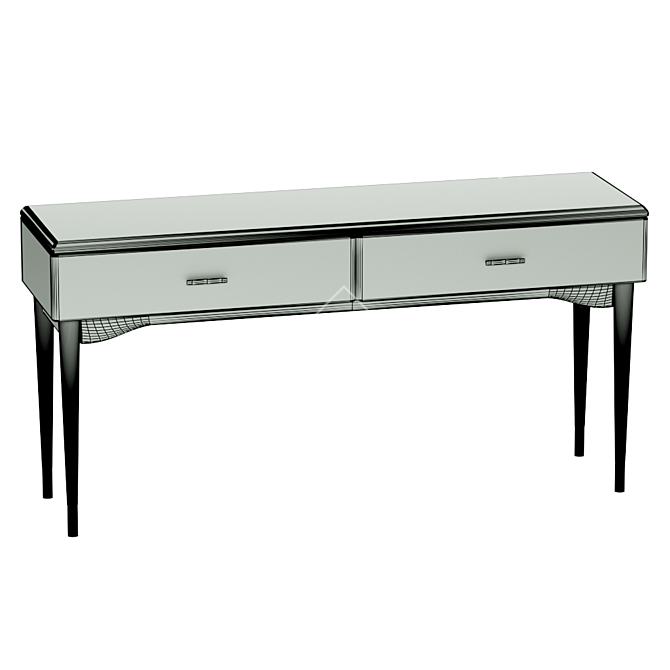 Modern Console with 2 Drawers, NOVANI 3D model image 2
