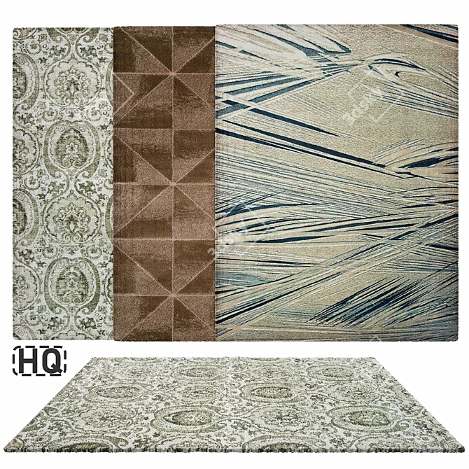 Luxury Texture Rug 2900mm 3D model image 1