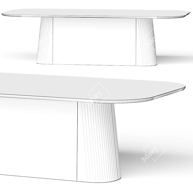 Modern Ton POV Dining Table 3D model image 2
