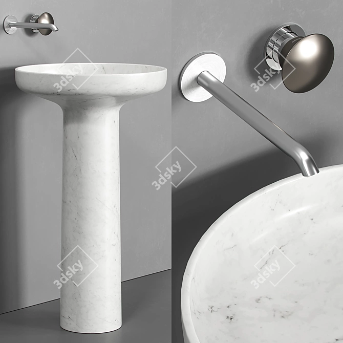 Elegant Antonio Lupi Washbasin 3D model image 4