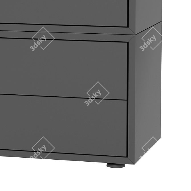 Modular 70x35x212 cm EKET Cabinet with Legs 3D model image 3