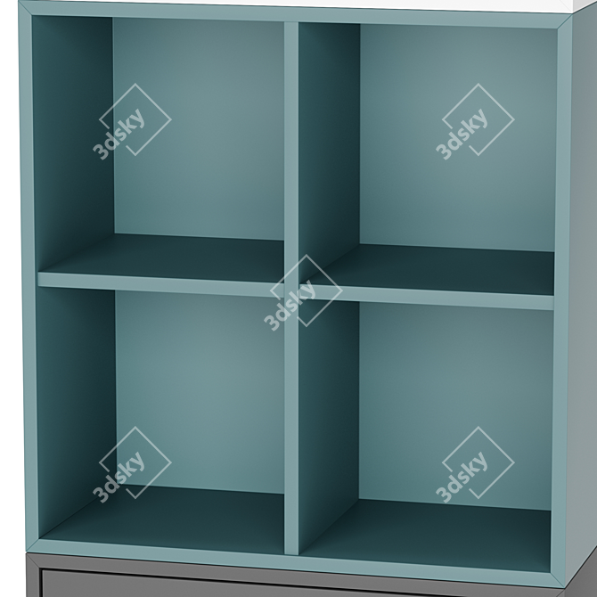 Modular 70x35x212 cm EKET Cabinet with Legs 3D model image 4