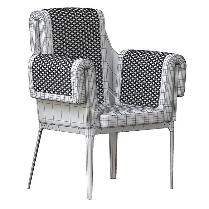 Sherwood Stylish Chair 3D model image 5