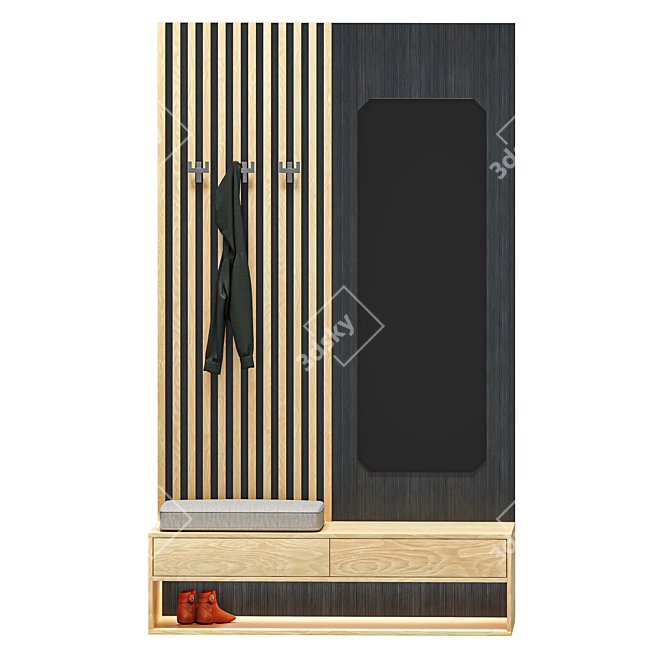 Modern Hallway01: Sleek Design, High Quality 3D model image 1