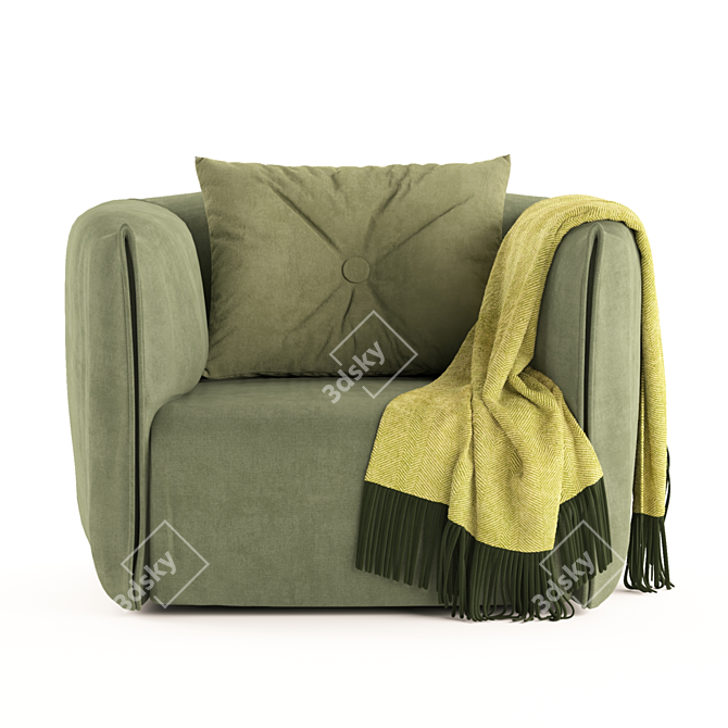 ErgoSeat: Stylish and Comfortable 3D model image 2