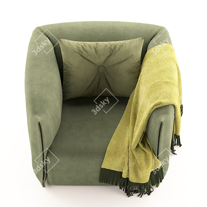 ErgoSeat: Stylish and Comfortable 3D model image 4