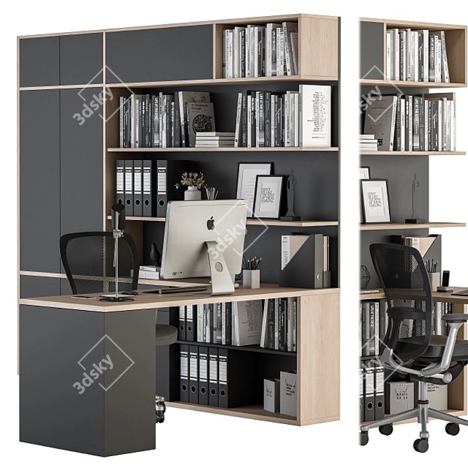 Modern Office Employee Set 35 3D model image 2