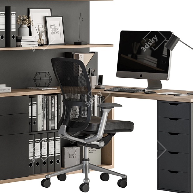 Modern Office Employee Set 35 3D model image 3