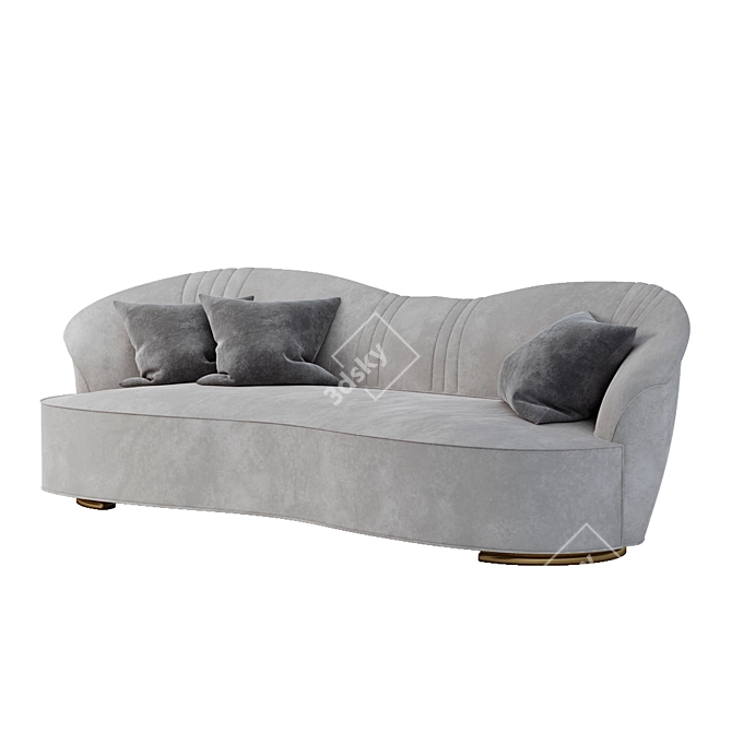 Pearl Elegance Sofa 3D model image 2