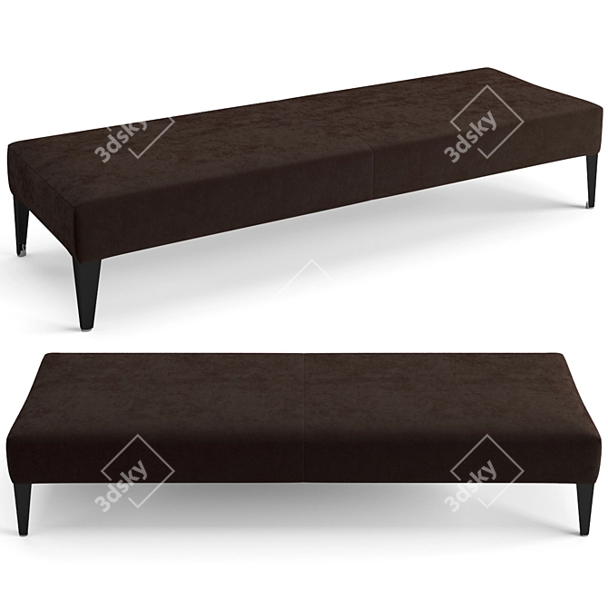 Elegant B&B Italia Bench - Filemone 3D model image 3