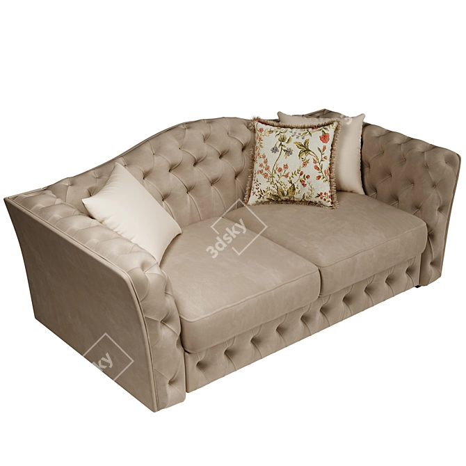 Modern Minimalist Sofa 3D model image 3