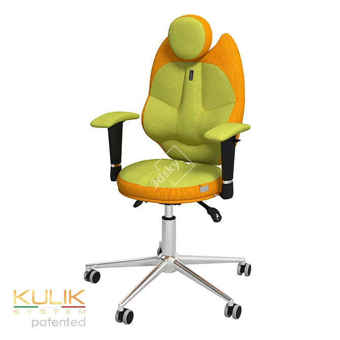 OM Kulik System TRIO Ergonomic Chair: Perfect Posture Solution 3D model image 1