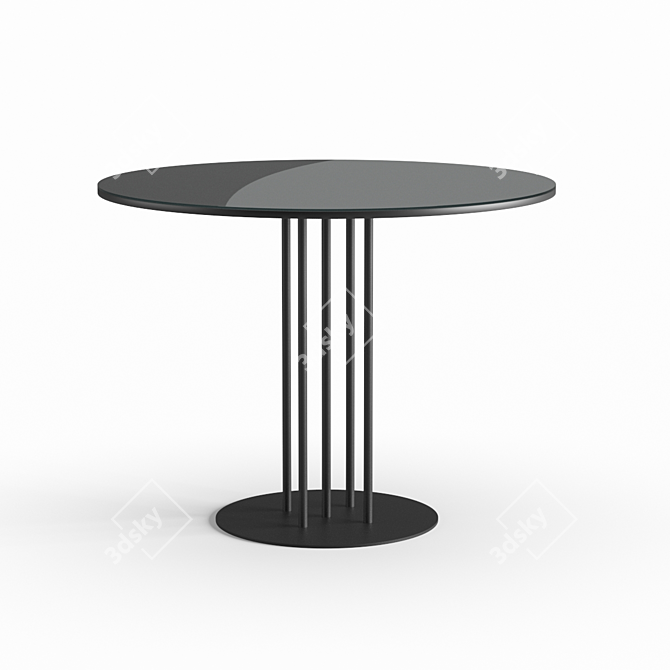 Sleek Airy Pipe Table 3D model image 3