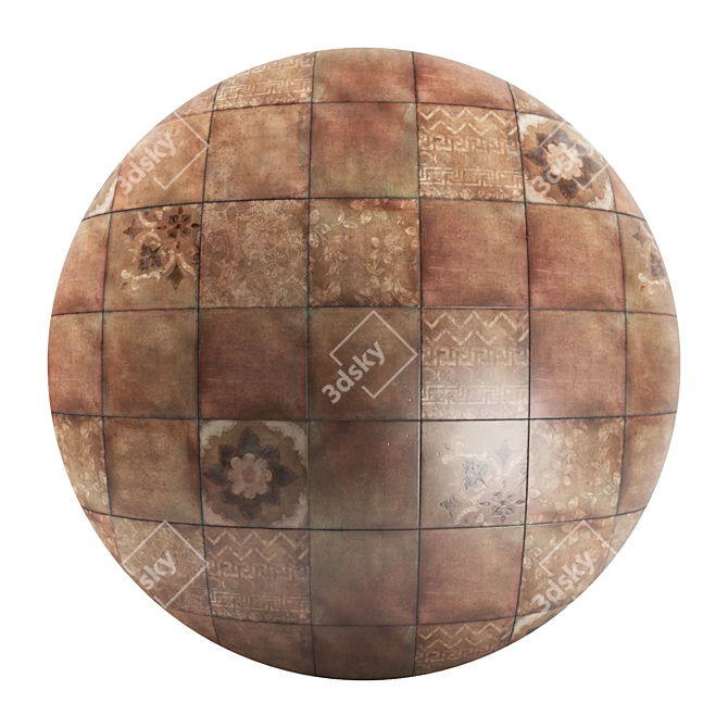 Casa Mila Stone Tile Collection: Textured, Seamless, 4k 3D model image 1